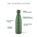 Garrafa Térmica Inox Kouda 500ml - Grey Verde Sálvia - 1038475300_01 - bullets